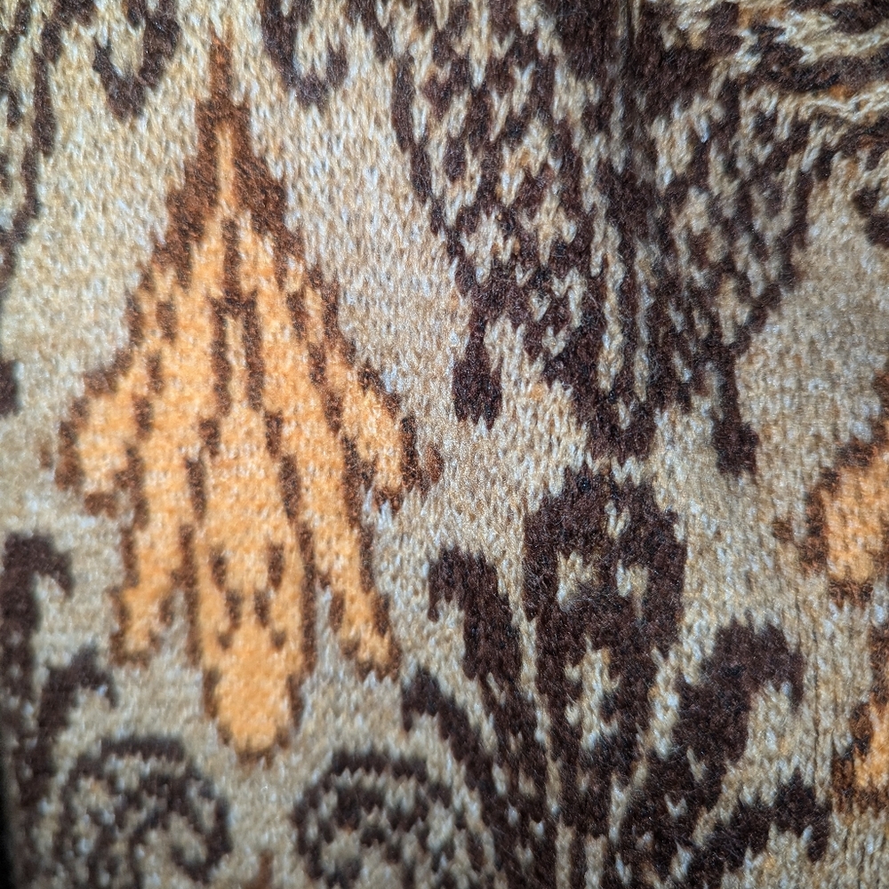 Farmers Market Jacquard Knit Coatigan / Cardigan Coat - Picture 4 of 7